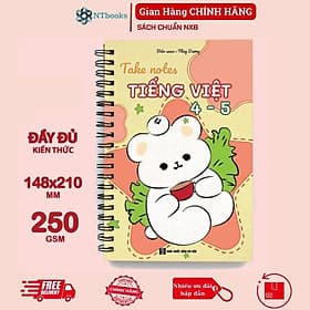 Sách Sổ Giấy Lò Xo Take Note Tiếng Việt 4-5 cỡ A5 - Việt An
