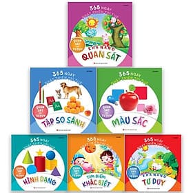 Bộ 365 Ngày Phát Triển Trí Tuệ - Quan Sát Và Tư Duy (6 Cuốn) - Bản Quyền - Long