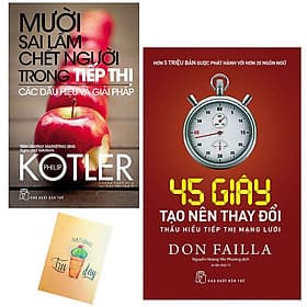 Combo 45 Giây Tạo Nên Thay Đổi - Thấu Hiểu Tiếp Thị Mạng Lưới và Mười Sai Lầm Chết Người Trong Tiếp Thị - Các Dấu Hiệu Và Giải Pháp ( Tặng Kèm Sổ Tay Xương Rồng) - Hiểu Hi