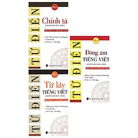 Combo 3 Cuốn Từ Điển Dành Cho Học Sinh: Chính Tả + Đồng Âm Tiếng Việt + Từ Láy Tiếng Việt - KV - Bích Hằng