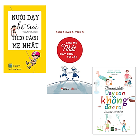 Combo 3 cuốn sách nuôi dậy con tốt nhất : Nuôi Dạy Bé Trai Theo Cách Mẹ Nhật + Cha Mẹ Nhật Dạy Con Tự Lập + Phương Pháp Dạy Con Không Đòn Roi ( Tặng kèm Postcard Happy Life) - Chà