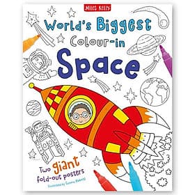 Sách ngoại văn: World's Biggest Colour-In: Space (2 Posters) - Miles Kelly Publishing