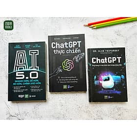 Combo 3 cuốn Chat GPT + Chat GPT Thực Chiến + AI 5.0 - Chà