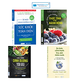 Combo 4 cuốn: Bí mật dinh dưỡng + Toàn cảnh dinh dưỡng + Liệu trình dinh dưỡng + Ăn lành sống mạnh - An Lan