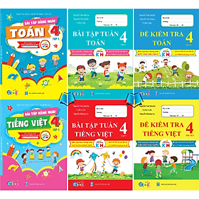 Bộ Sách Bài Tập Và Đề Kiểm Tra Toán + Tiếng Việt Lớp 4 Học Kì 1 - Kết Nối - An Vi