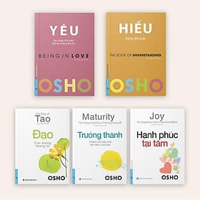Combo OSHO Yêu + Hiểu + Đạo + Trưởng Thành + Hạnh Phúc Tại Tâm (5 cuốn) - Bản Quyền - Hạ