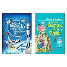 Combo Sách Thiếu Nhi (2 Cuốn): Cuốn Sách Khổng Lồ Về Tên Lửa Và Các Thiết Bị Vũ Trụ + Cuốn Sách Khổng Lồ Về Cơ Thể Người (Sách Tương Tác - Big Book) - Vũ