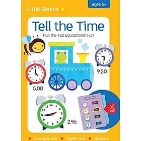 Little Genius - Pull The Tab Flash Cards - Tell The Time - Nam Phương