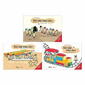 Bộ Sách Ehon Bút Sáp Màu Đen