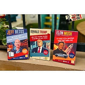 COMBO 3 CUỐN NHỮNG BỘ ÓC TỶ ĐÔ: Donald Trump, Elon Musk, Jeff Bezos - The Gurus - Chuyên gia Nguyễn Hoàng Phương Hiệu đính - Bizbooks
