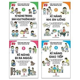 Combo 4 Quyển Cẩm Nang Sinh Hoạt Bằng Tranh Cho Bé - Kim Quý