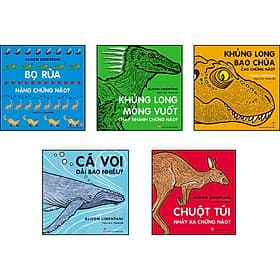 Combo Trọn Bộ 5 Cuốn How : Bọ Rùa Nặng Chừng Nào? + Cá Voi Dài Bao Nhiêu? + Chuột Túi Nhảy Xa Chừng Nào? + Khủng Long Bạo Chúa Cao Chừng Nào? + Khủng Long Móng Vuốt Chạy Nhanh Chừng Nào? - Vũ