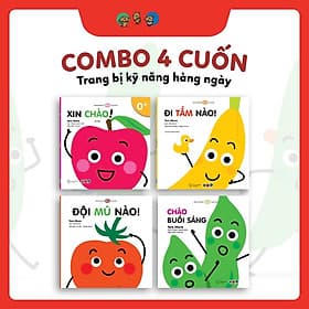 Combo Kỹ Năng Hàng Ngày (0 - 3 Tuổi) - 4 Cuốn - HAN