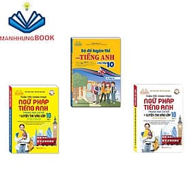 Combo 3c Bộ đề luyện thi môn tiếng anh & Thần tốc chinh phục ngữ pháp tiếng anh thcs - Chì