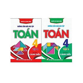 Hướng Dẫn Giải Bài Tập Toán Lớp 4 - Combo 2 Tập - Bám Sát Sgk Cánh Diều - Hồng Ân - An