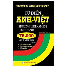 Từ Điển Anh-Việt - 75000 Mục Từ Và Định Nghĩa (Tái Bản 2023) - Mạnh Tường