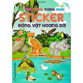 Bóc Dán Decal Thông Minh Sticker - Động Vật Hoang Dã - Hồng Ân - Minh Thông