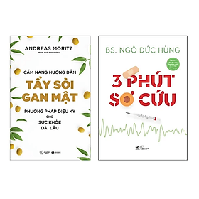 Combo 2 Cuốn Chăm Sóc Sức Khỏe: Cẩm Nang Hướng Dẫn Tẩy Sỏi Gan Mật - Phương Pháp Diệu Kỳ Cho Sức Khỏe Dài Lâu + Ba Phút Sơ Cứu - Gã