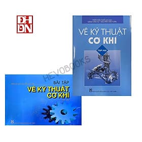 Combo Sách Vẽ kĩ thuật cơ khí tập 2 + Bài tập - Thu
