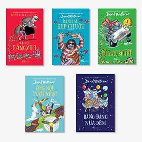 Combo 5 Cuốn David Walliams: Ông Nội Vượt Ngục + Bố Xấu Bố Tốt + Băng Đảng Nửa Đêm + Bánh Mì Kẹp Chuột + Bà Nội Gangxto - David Spencer
