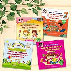 BỘ SÁCH THÔNG MINH DÀNH CHO BÉ 3 -6 TUỔI - COMBO TẬP 1+2+3+4 - Minh Minh