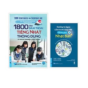 COMBO 1800 câu đàm thoại tiếng Nhật thông dung + Cẩm nang giao tiếp khám phá Nhật Bản - Việt Dung