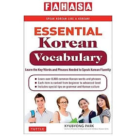 Sách ngoại văn: Essential Korean Vocabulary - Learn The Key Words And Phrases Needed To Speak Korean Fluently - Dermot Berkery