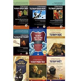 Bộ Sách Cẩm Nang Tư Duy - 9 cuốn (Đặt câu hỏi bản chất - Phản Biện - Ngụy Biện - Đọc - Viết - Phân Tích - Đạo Đức - Kỹ Thuật - Lịch Sử) - Thu
