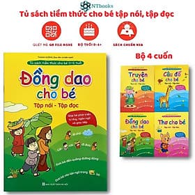 Tuyển tập Thơ - Truyện - Đồng dao - Câu đố cho bé từ 0-6 tuổi (sách có kèm file nghe) giúp trẻ tập nói tập đọc - Việt Hà