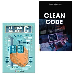 Combo 2Q: Giáo Trình Kỹ Thuật Lập Trình C Căn Bản Và Nâng Cao + Clean Code - Mã Sạch Và Con Đường Trở Thành Lập Trình Viên Giỏi - Thu