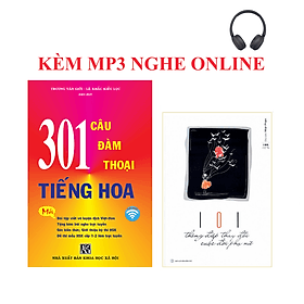 combo: 301 Câu Đàm Thoại Tiếng Hoa (BẢN MỚI KHỔ LỚN)+ 101 thông điệp thay đổi cuộc đời phụ nữ+KÈM MP3 NGHE ONLINE - Đàm Hà Phú
