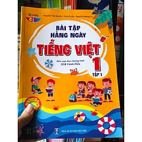 Combo Bài Tập Hằng Ngày Toán và Tiếng Việt Lớp 1 - Cánh Diều - Tập 1,2 (2 cuốn)