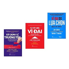 Combo 3 Cuốn: Xây Dựng Để Trường Tồn + Từ Tốt Đến Vĩ Đại + Vĩ Đại Do Lựa Chọn ( Bộ Sách Marketing Kinh Doanh / Vận Hành Và Phát Triển Doanh Nghiệp Bền Vững Trường Tồn) - Trí