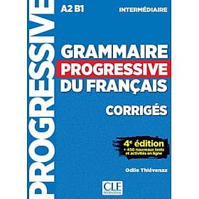 Sách học tiếng Pháp GRAMMAIRE PROGRESSIVE INTERMEDIAIRE CORRIGES 4E ED. - ED