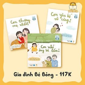 Bộ Sách Đọc To Cho Bé - Gia đình Bé Bỏng (3 Cuốn Sách Thơ Cho Bé 0-3 Tuổi) - Đinh Công Vĩ