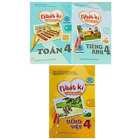 Combo Nhật kí ngày hè vui Toán + Tiếng Việt + tiếng anh 4