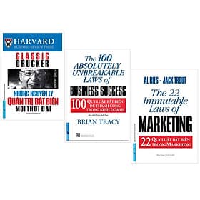 Combo Những Nguyên Lý Quản Trị Bất Biến Mọi Thời Đại + 100 Quy Luật Bất Biến + 22 Quy Luật Bất Biến - Bản Quyền - Quý Somsen