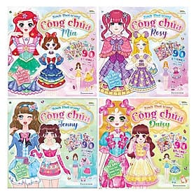 Combo Sách Thời Trang Công Chúa: Mia, Rosy, Jenny, Daisy (4 Cuốn) - Kèm Stickers - Daisy Smith