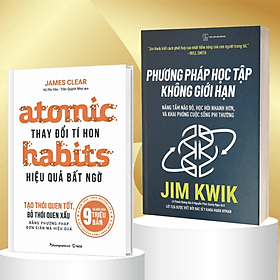 Combo Phương Pháp Học Tập Không Giới Hạn + Atomic Habits - Thay Đổi Tí Hon Hiệu Quả Bất Ngờ - Hạ