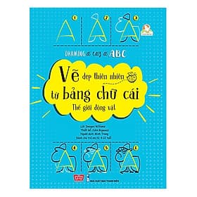 Cuốn sách dạy bé học vẽ: Drawing as easy as ABC - Vẽ đẹp thiên nhiên từ bảng chữ cái - Thế giới động vật