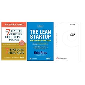 Combo 3 cuốn: 7 Thói Quen Hiệu Quả +Đúng Việc + Khởi Nghiệp Tinh Gọn