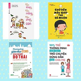 Combo Sách Nuôi Dạy Trẻ: Phương Pháp Giáo Dục Con Của Người Do Thái + Chờ Đến Mẫu Giáo Thì Đã Muộn +90% Trẻ Thông Minh Nhờ Cách Trò Chuyện Đúng Đắn Của Cha Mẹ + Cách Khen, Cách Mắng, Cách Phạt Con + Poster An Toàn(Tủ Sách Người Mẹ Tốt) - Chuyện
