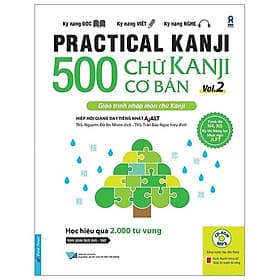 Sách Practical Kanji Vol.2 - 500 Chữ Kanji Cơ Bản Vol.2 - Trí