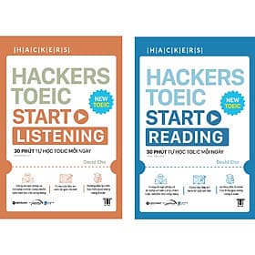 Combo 2 Cuốn: Hackers Toeic Start Listening + Reading - David Cho