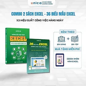 Combo 2 sách Excel - 36 Biểu mẫu Excel Giải pháp toàn diện cho dân văn phòng - Vân Phong