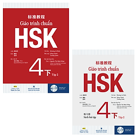 Combo Giáo Trình Chuẩn HSK 4 Tập 2 - Sách Bài Học và Bài tập (Bộ 2 cuốn) - Khương Lệ Bình