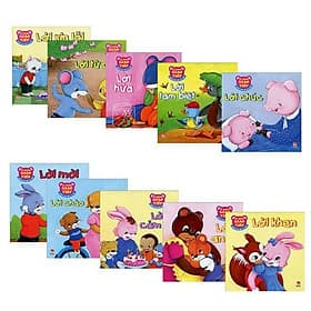 Bộ 10 cuốn Kỹ năng giao tiếp cho bé 2-6 tuổi (bọc màng co) - Kim