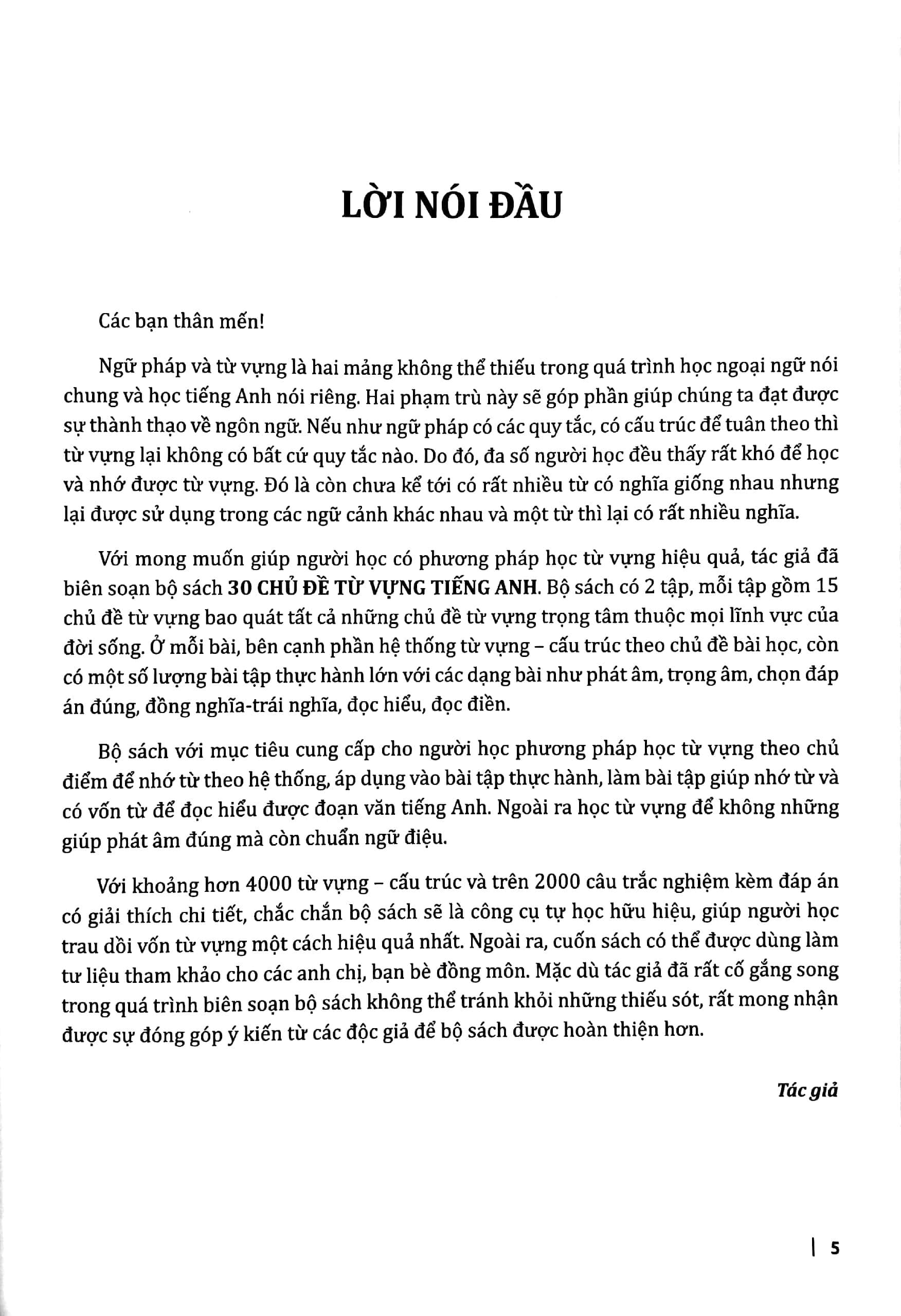 Sách 30 Chủ Đề Từ Vựng Tiếng Anh (Tập 2) - ảnh 8