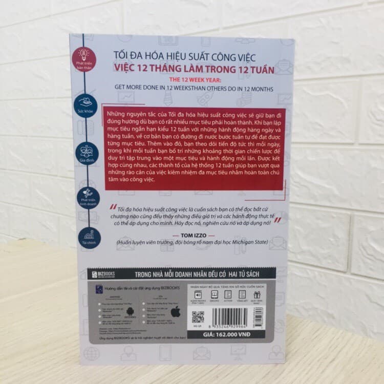 Sách Tối Đa Hóa Hiệu Suất Công Việc – Việc 12 Tháng Làm Trong 12 Tuần - ảnh 6