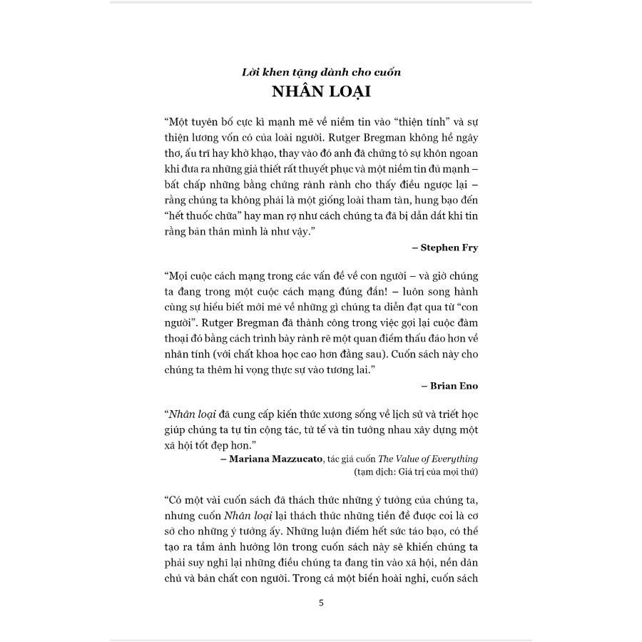 Sách Nhân Loại - Một Lịch Sử Tràn Đầy Hi Vọng - ảnh 3